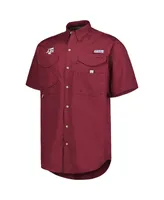 Men's Columbia Maroon Texas A&M Aggies Bonehead Button-Up Shirt