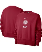 Women's Nike Crimson Oklahoma Sooners Vault Every Day Fleece Pullover Sweatshirt