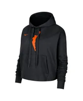 Women's Nike Black Wnba Logowoman Team 13 Cropped Pullover Hoodie