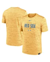 Men's Nike Gold Boston Red Sox City Connect Velocity Practice Performance T-shirt