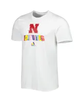 Men's adidas White Nebraska Huskers Pride Fresh T-shirt