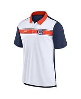 Men's Nike White, Navy Detroit Tigers Rewind Stripe Polo Shirt