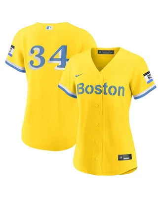 Women's Nike David Ortiz Gold Boston Red Sox City Connect Replica Player Jersey