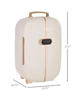 Homcom Portable Beauty Fridge with Led Lighting for Makeup,
