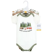 Hudson Baby Boys Unisex Cotton Bodysuits Camper, 3-Pack