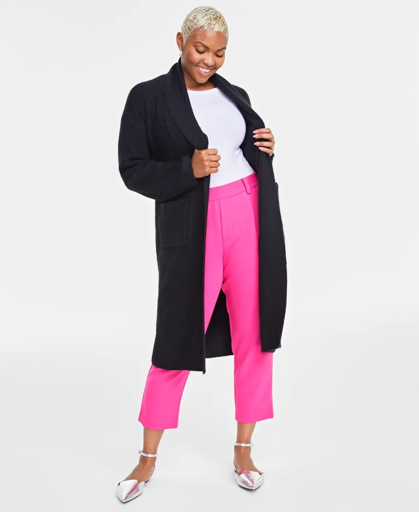 On 34th Women's Shawl Collar Duster Cardigan, Created for Macy's