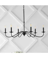 Wicklow 34.75" 6-Light Bohemian Farmhouse Iron Led Chandelier