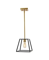 Girard 9.25" 1-Light Farmhouse Industrial Iron Led Pendant