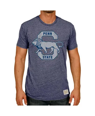Men's Original Retro Brand Heathered Navy Penn State Nittany Lions Vintage-Like S Tri-Blend T-shirt