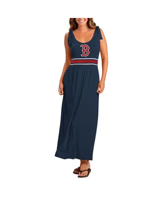 Women's G-iii 4Her by Carl Banks Navy Boston Red Sox Game Over Maxi Dress