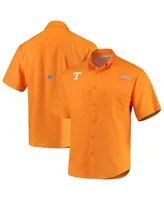 Men's Columbia Tenn Orange Tennessee Volunteers Pfg Tamiami Shirt