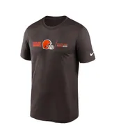 Men's Nike Brown Cleveland Browns Horizontal Lockup Legend Performance T-shirt