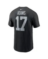 Men's Nike Davante Adams Black Las Vegas Raiders Player Name and Number T-shirt