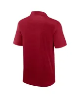 Men's Fanatics Heather Crimson Oklahoma Sooners Classic Homefield Polo Shirt