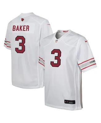 Big Boys and Girls Nike Budda Baker White Arizona Cardinals Game Player Jersey