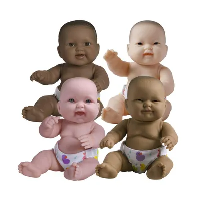 Jc Toys 14" Lots to Love Babies with Different Skin Tones and Poseable Bodies - Set of 4