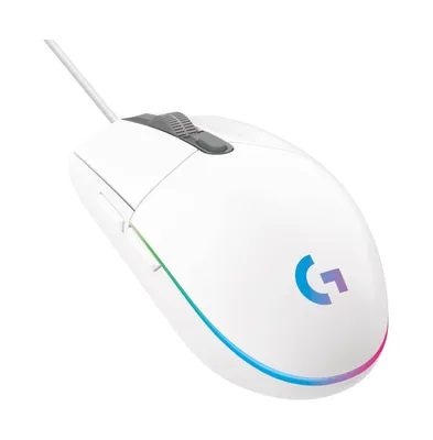 Logitech G203 Lightsync mouse - White
