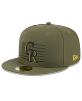 Men's New Era Green Colorado Rockies 2023 Armed Forces Day On-Field 59FIFTY Fitted Hat
