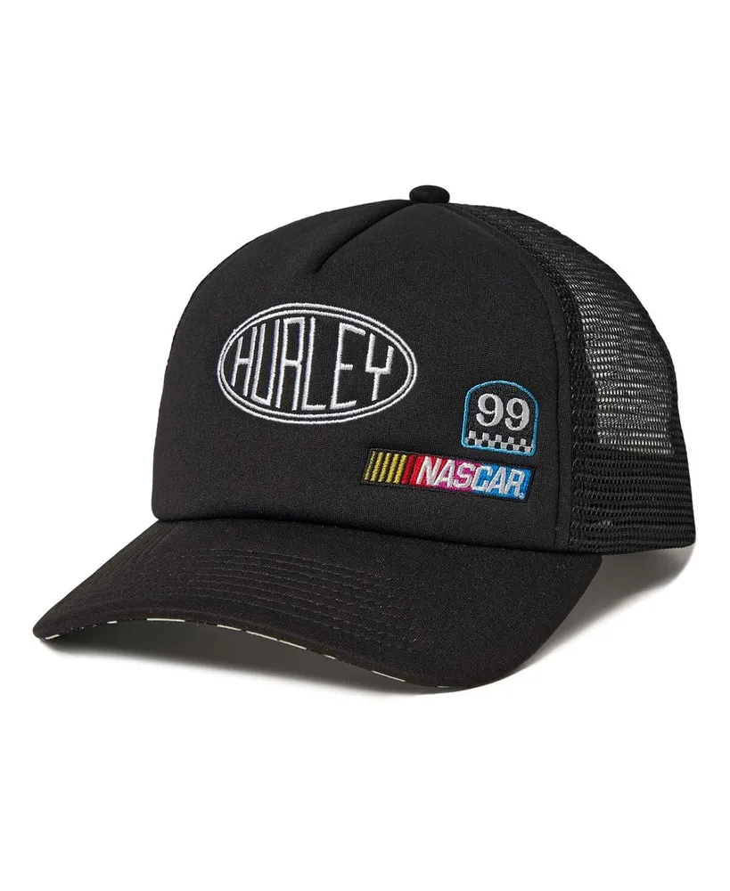 Women's Hurley Black Nascar Foam Trucker Snapback Hat