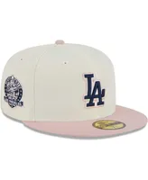 Men's New Era White, Pink Los Angeles Dodgers Chrome Rogue 59FIFTY Fitted Hat