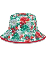 Men's New Era White Tampa Bay Buccaneers Botanical Bucket Hat