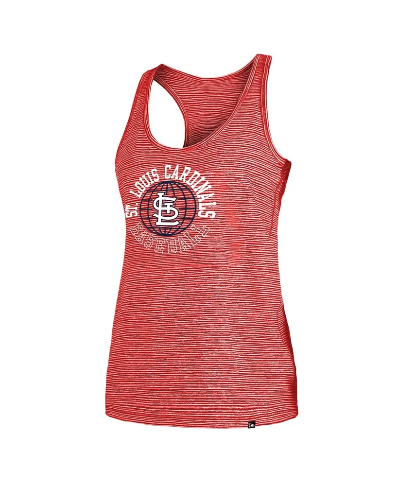 Women's New Era Red St. Louis Cardinals Active Racerback Tank Top