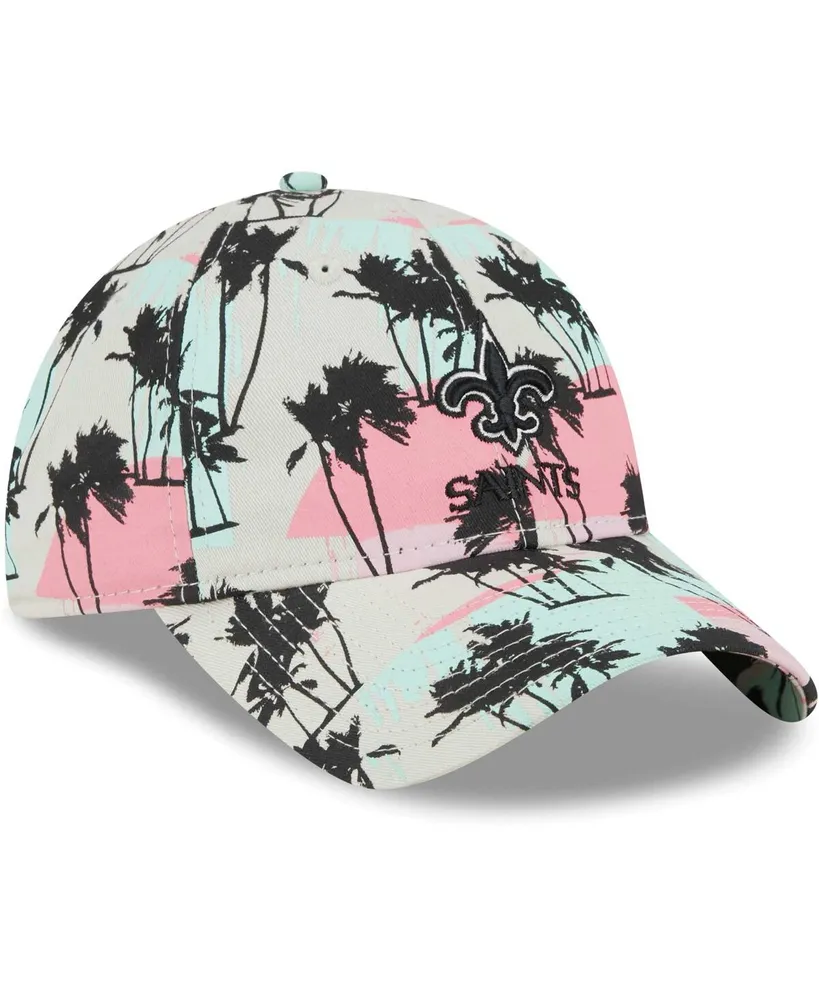 Women's New Era Cream New Orleans Saints Retro Beachin 9TWENTY Adjustable Hat