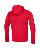 Men's Under Armour Maryland Terrapins School Logo Raglan Long Sleeve Hoodie Performance T-shirt