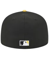 Men's New Era Black, Gold Los Angeles Dodgers 59FIFTY Fitted Hat