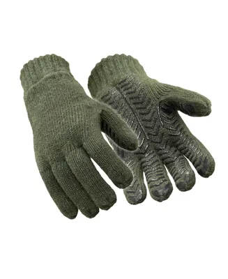 RefrigiWear Men's Fleece Lined Insulated Wool Grip Gloves