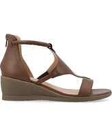Journee Collection Women's Trayle Wedge Sandals