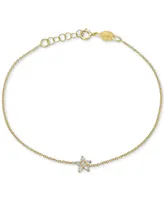 Zoe Lev Diamond Starflower Link Bracelet (1/8 ct. t.w.) in 14k Gold