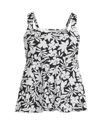 Lands' End Women's Dd-Cup Flutter Scoop Neck Tankini Top