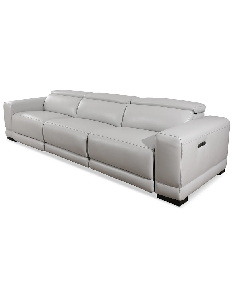 Closeout! Krofton -Pc. Beyond Leather Fabric Sofa with Power Motion Recliners