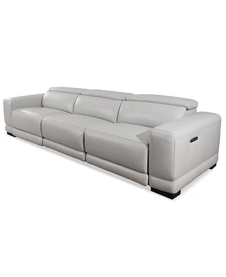Closeout! Krofton -Pc. Beyond Leather Fabric Sofa with Power Motion Recliners