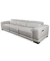 Closeout! Krofton -Pc. Beyond Leather Fabric Sofa with Power Motion Recliners