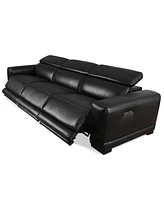 Closeout! Krofton -Pc. Beyond Leather Fabric Sofa with Power Motion Recliners
