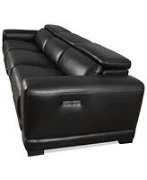 Krofton -Pc. Beyond Leather Fabric Sofa with Power Motion Recliners