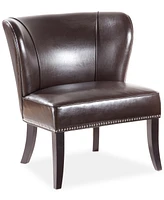 Janie Faux Leather Accent Chair