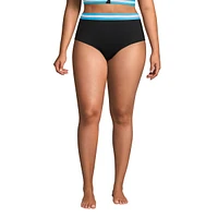 Lands' End Women's Pocket High Waisted Bikini Swim Bottoms