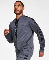 adidas Men's Tricot Heathered Logo Track Jacket