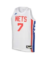 Big Boys and Girls Nike Kevin Durant White Brooklyn Nets 2022/23 Swingman Jersey - Classic Edition