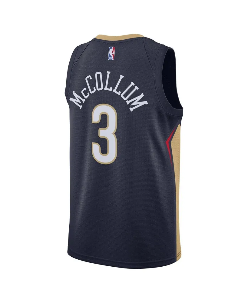 Men's and Women's Nike C.j. McCollum Navy New Orleans Pelicans 2021/22 Swingman Jersey - Icon Edition