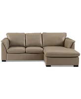 Closeout! Arond 97" 2-Pc. Leather Sectional with Chaise, Created for Macy's