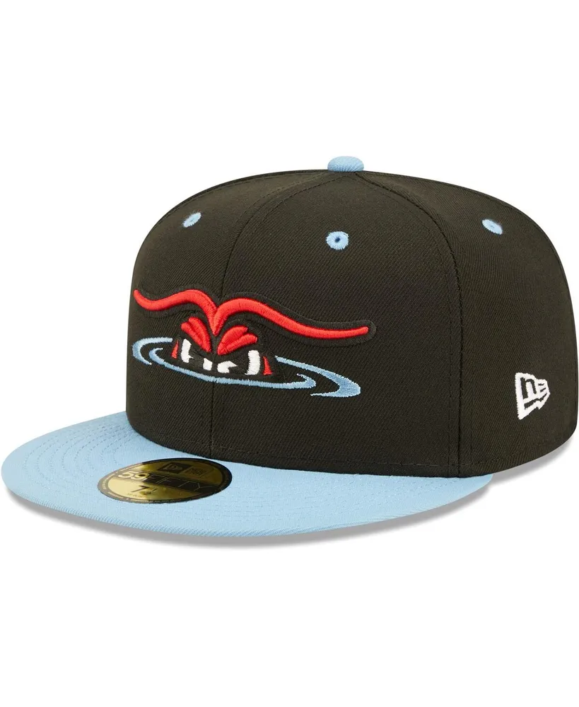 Men's New Era Black Hickory Crawdads Authentic Collection Team Alternate 59FIFTY Fitted Hat