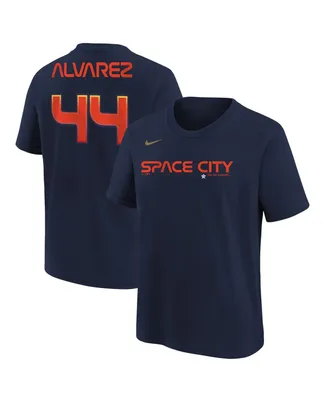Nike Youth Boys and Girls Navy Houston Astros 2023 Gold Collection Logo T- shirt