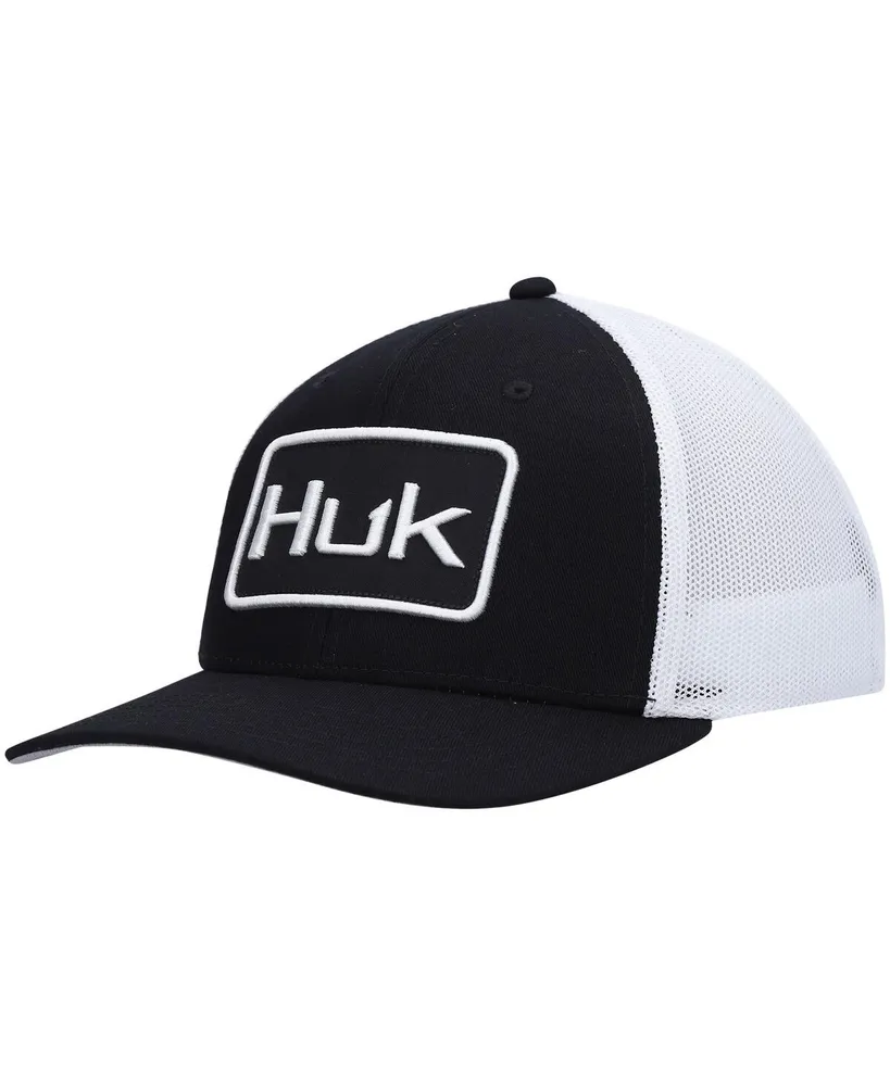 Huk Men's Huk Black Solid Trucker Flex Hat