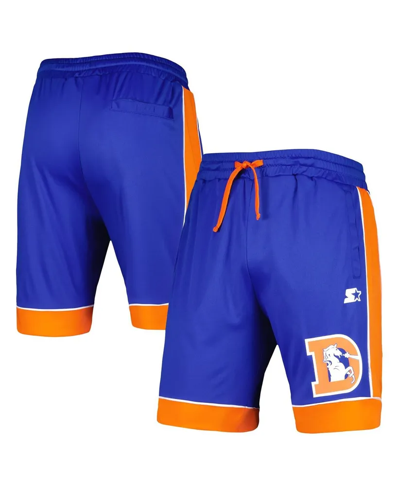 Men's Starter Royal Denver Broncos Throwback Fan Favorite Shorts