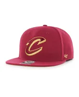 Men's '47 Brand Wine Cleveland Cavaliers Sure Shot Captain Snapback Hat