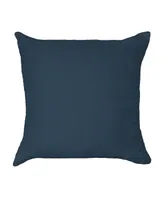 Bokser Home 26" x French Linen Euro Pillow with Feather & Down Insert